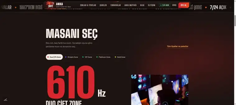 Anka Espor Merkezi web sitesi önizlemesi